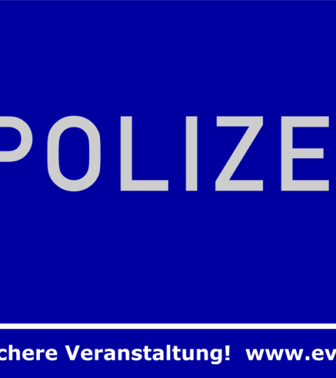 Banner “POLIZEI” Für Bauzäune