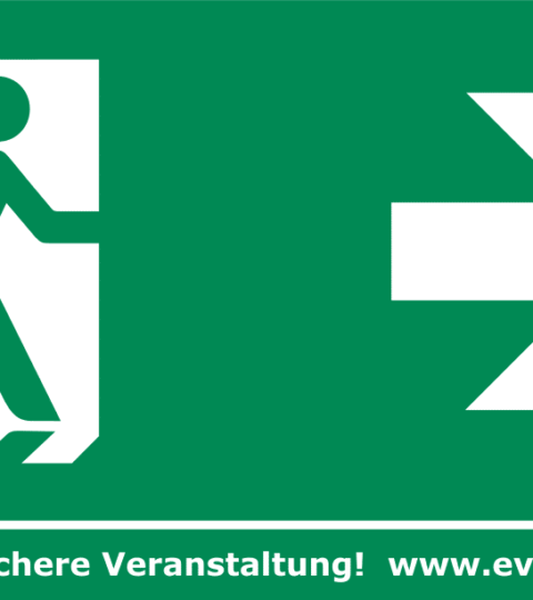 Fluchtweg-Banner “Notausgang” Für Bauzäune